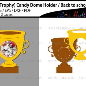 Auszeichnung Candy Dome Halter / Trophäe Candy Dome Halter / Back to Schule Candy Dome svg