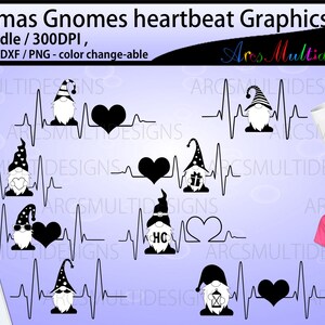 Kerst kabouters hartslag SVG/gnome hartslag SVG graphics/gnome hartslag bundel
