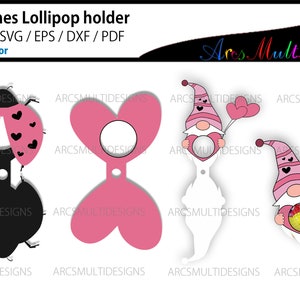 Valentine Lollipop holder / Valentine Lollipop holder bundle / valentine's day lollipop holder svg / love lollipop holder