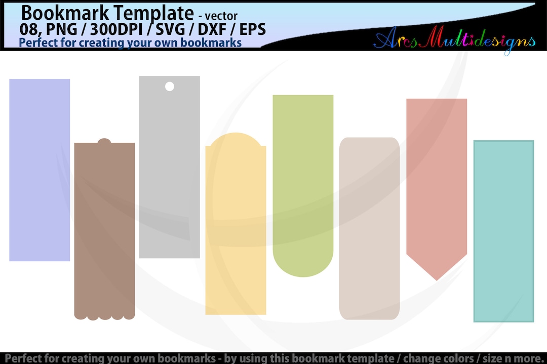 Bookmark Template Svg / Bookmark Template / Bookmarks Svg / Bookmark ...