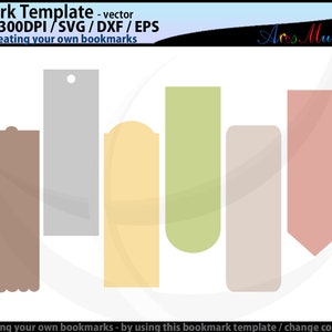 Bookmark template svg / bookmark template / bookmarks svg / bookmark template vector / eps / dxf / png / svg / Pdf