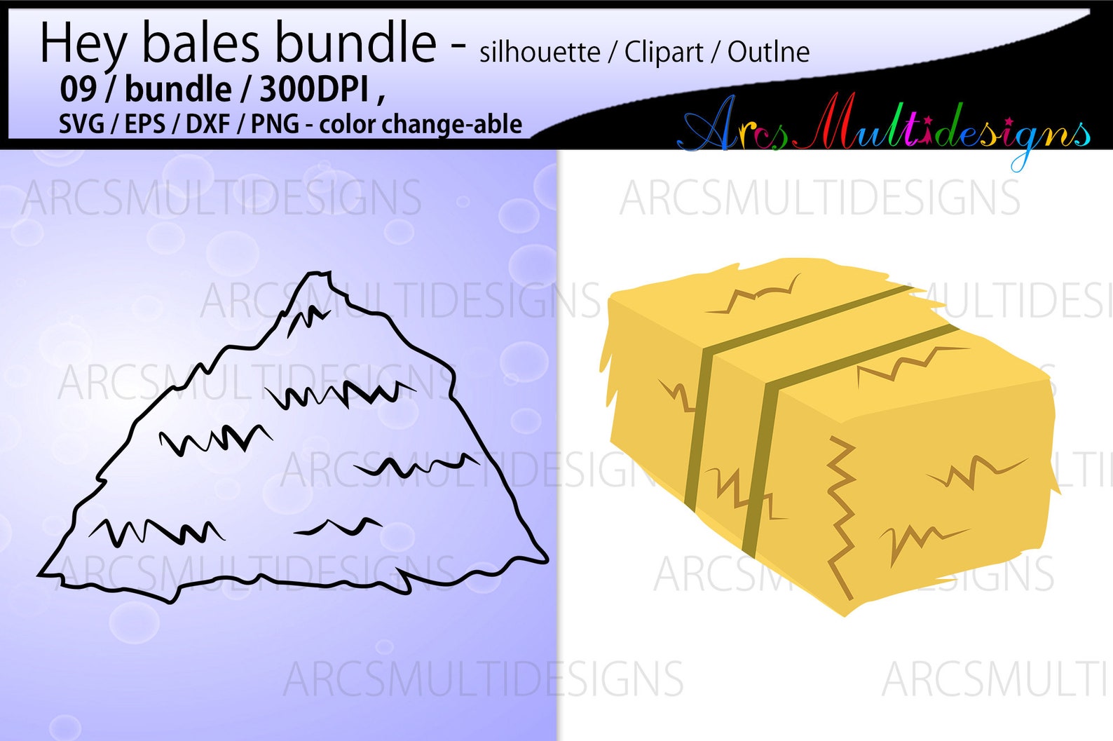 Hay Bales Svg / Hey Bale Silhouette / Hey Bale Clipart / Hey - Etsy