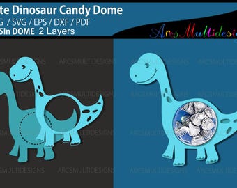 Cute dinosaur candy dome