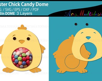 Easter Chick Candy Dome (digital Download)