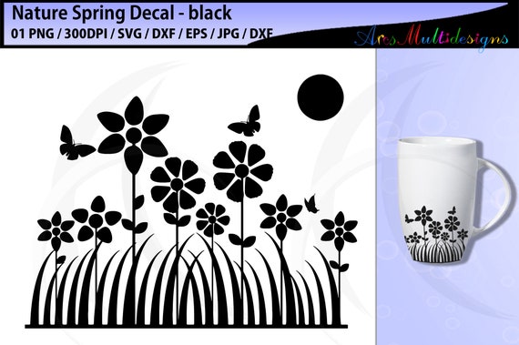 Download Spring Fun Decal Svg Cut Silhouette Spring Decal Silhouette Nature Spring Decal Vector Flower Decal By Arcsmultidesignsshop Catch My Party