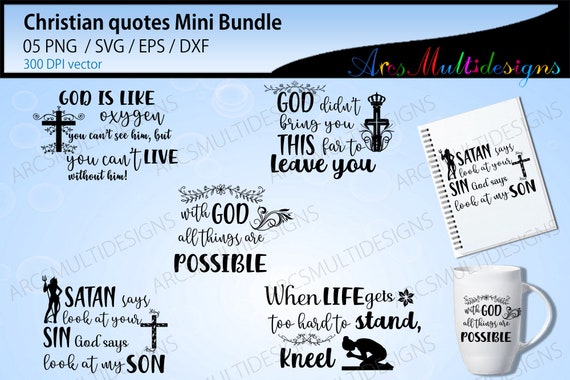 Download Christian Quotes Christian Quotes Svg Bundle God Quotes Etsy