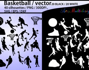 basketball svg / basketball silhouette / basketball players silhouette / HQ / baseketball SVG file / vector basketball / Eps / Dxf / Png
