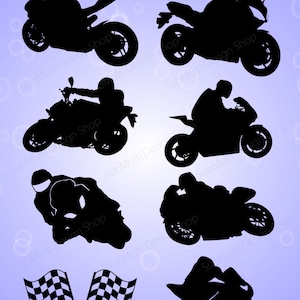 silhueta de bicicleta de corrida/silhueta de motocicleta/silhueta de bicicleta esportiva/modelos de corte SVG/SVG/EPs/DXf/JPG/PNg/uso comercial