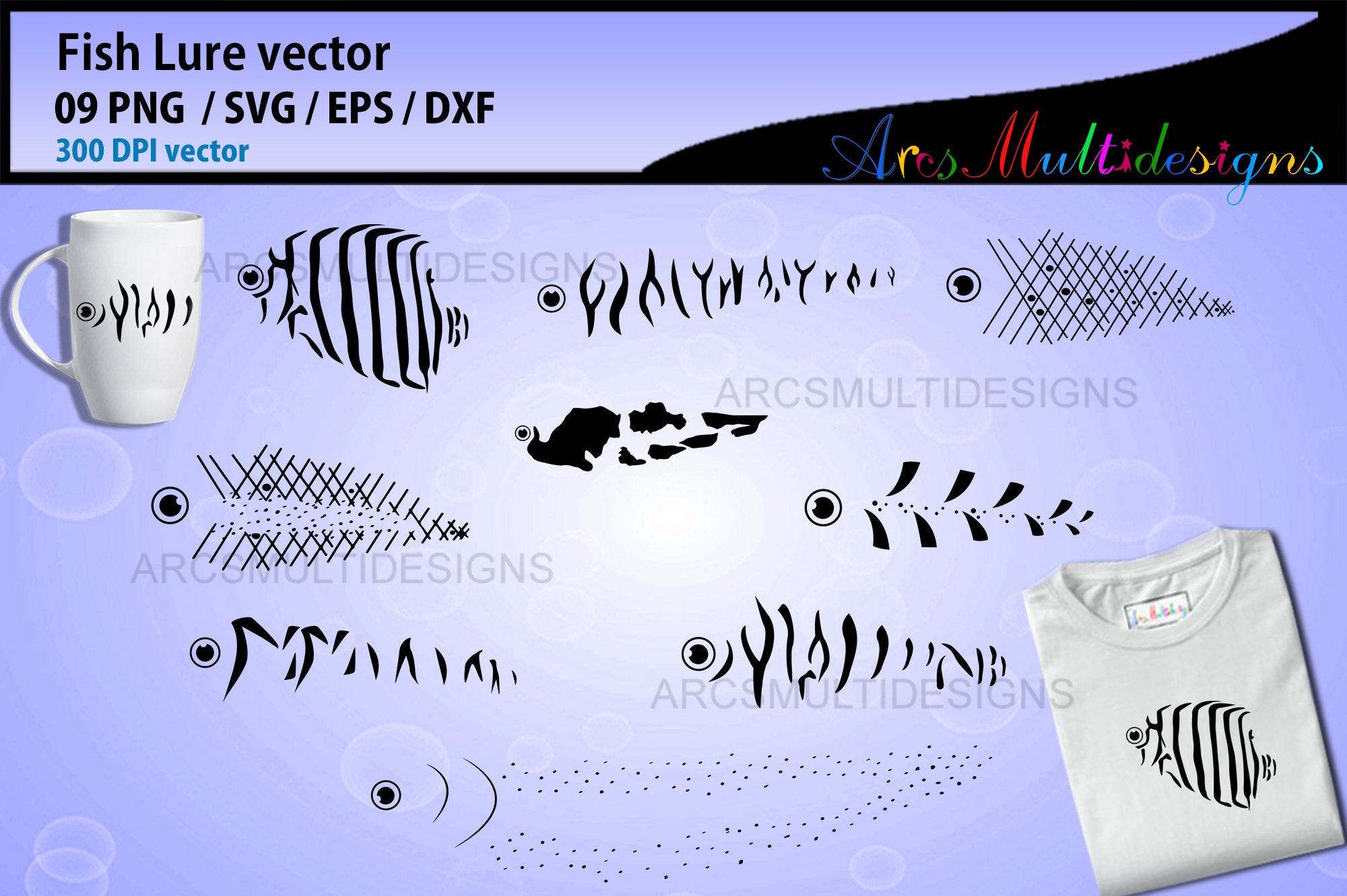 Fishing Lure SVG / Fishing Lure Patterns / Fishing Lure Vector Etsy