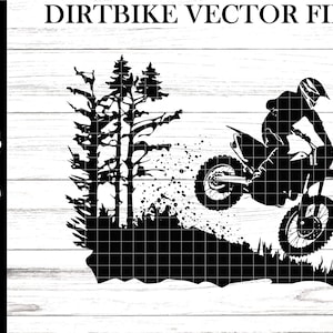 Dirtbike svg - Motocross svg - Dirtbike cutting file - Motocross cutting file - 3 file types included