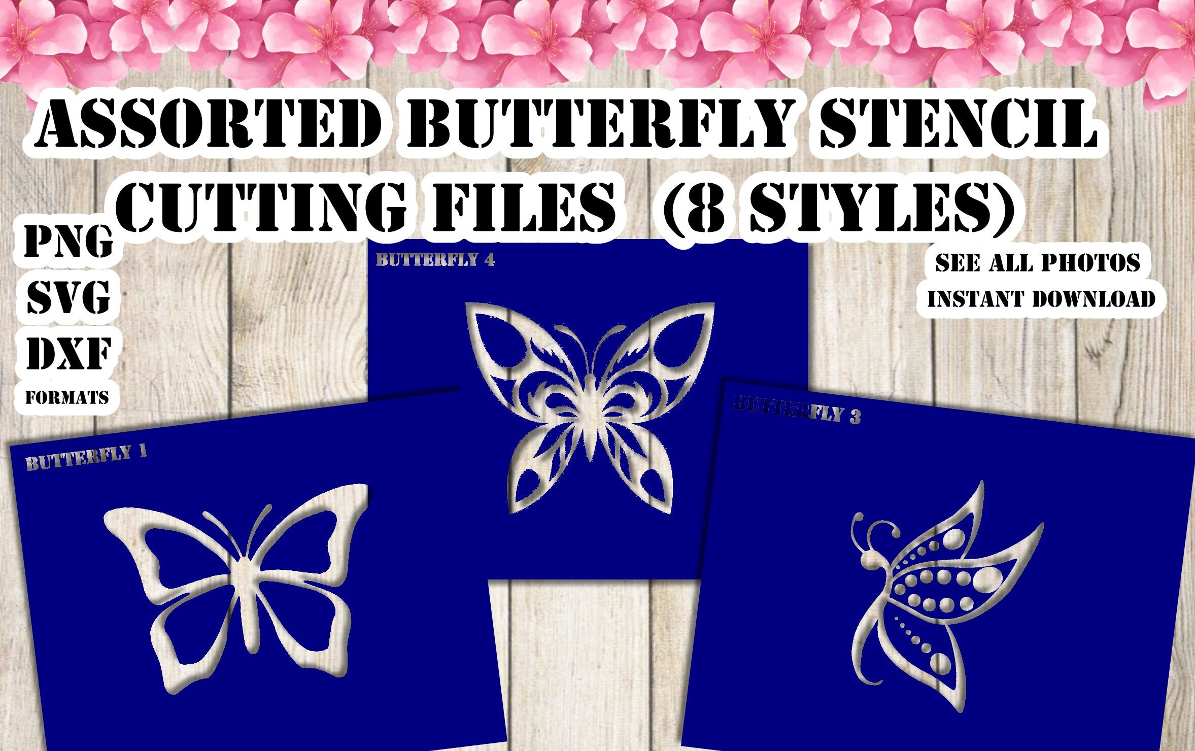 DIY Butterfly Stencil SVG Cricut Butterfly Stencil DIY Etsy