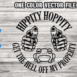 Hippity Hoppity Get The Hell Off Of My Property svg Datei - Rundes Eigenschaftsschild svg - Funny go away Property Sign svg - 5 Formate
