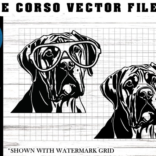 Cane Corso svg files - 2 Cane Corso svg files - Cane Corso Mom svg - I love my Cane Corso svg - Cane Corso with glasses svg