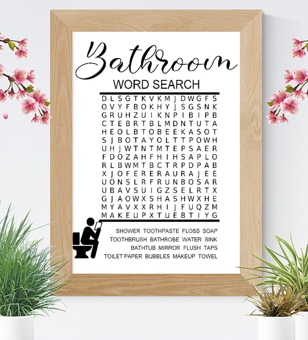 Bathroom Word Search SVG bathroom Sign SVG, Bathroom Quote SVG, Guest