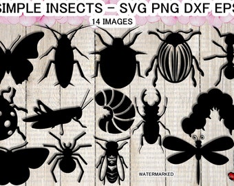 AI png 80 insects and cartoons eps pdf dxf jpg Image Graphic Digital Download Artwork insects svg Vector BUNDLE
