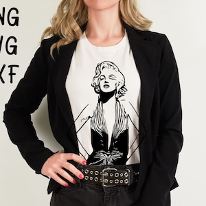 Marilyn Monroe SVG/ PNG cutting file -  cutting file as shown for Marilyn Monroe silhouette