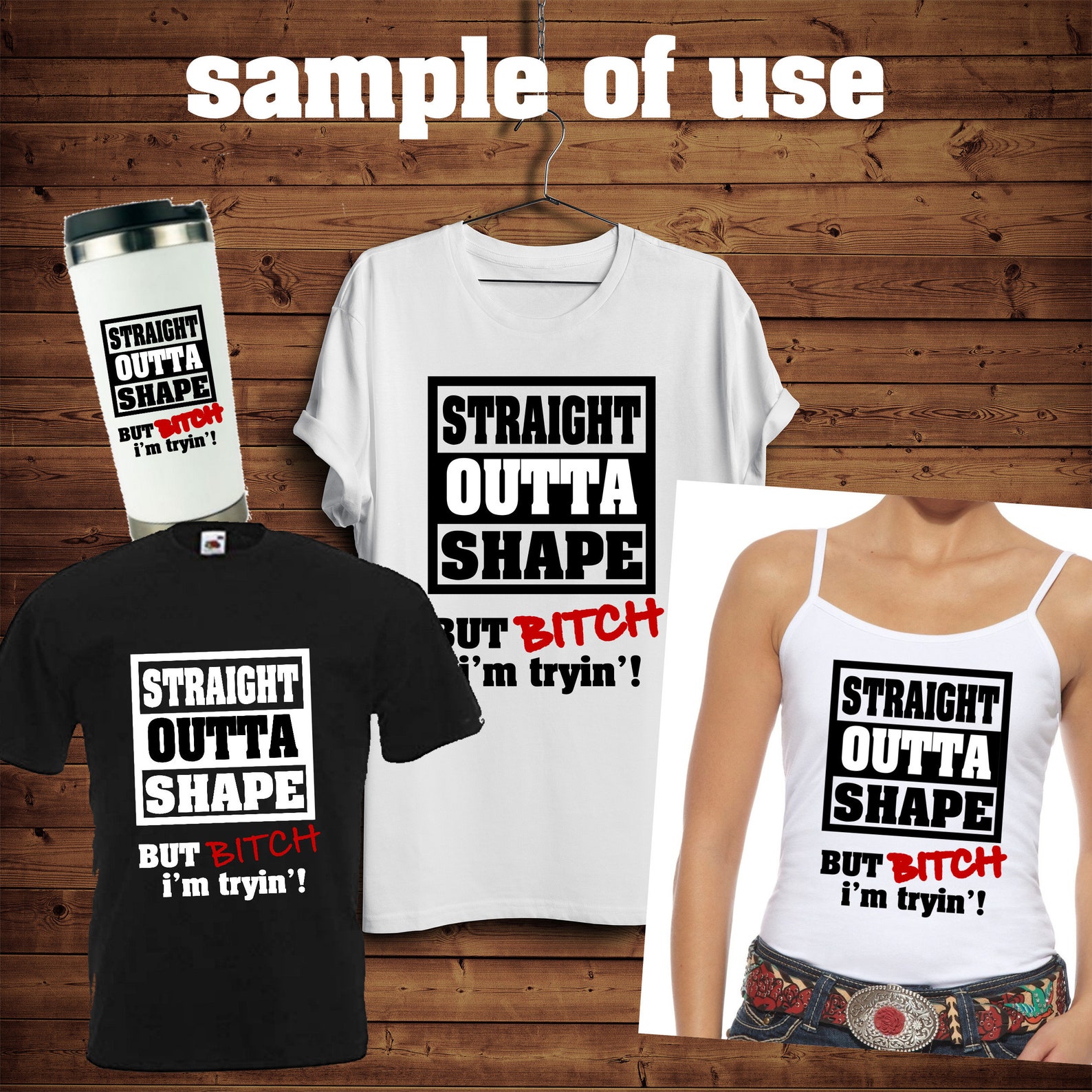 Download Straight Outta Shape svg or png cutting file for Cricut or ...