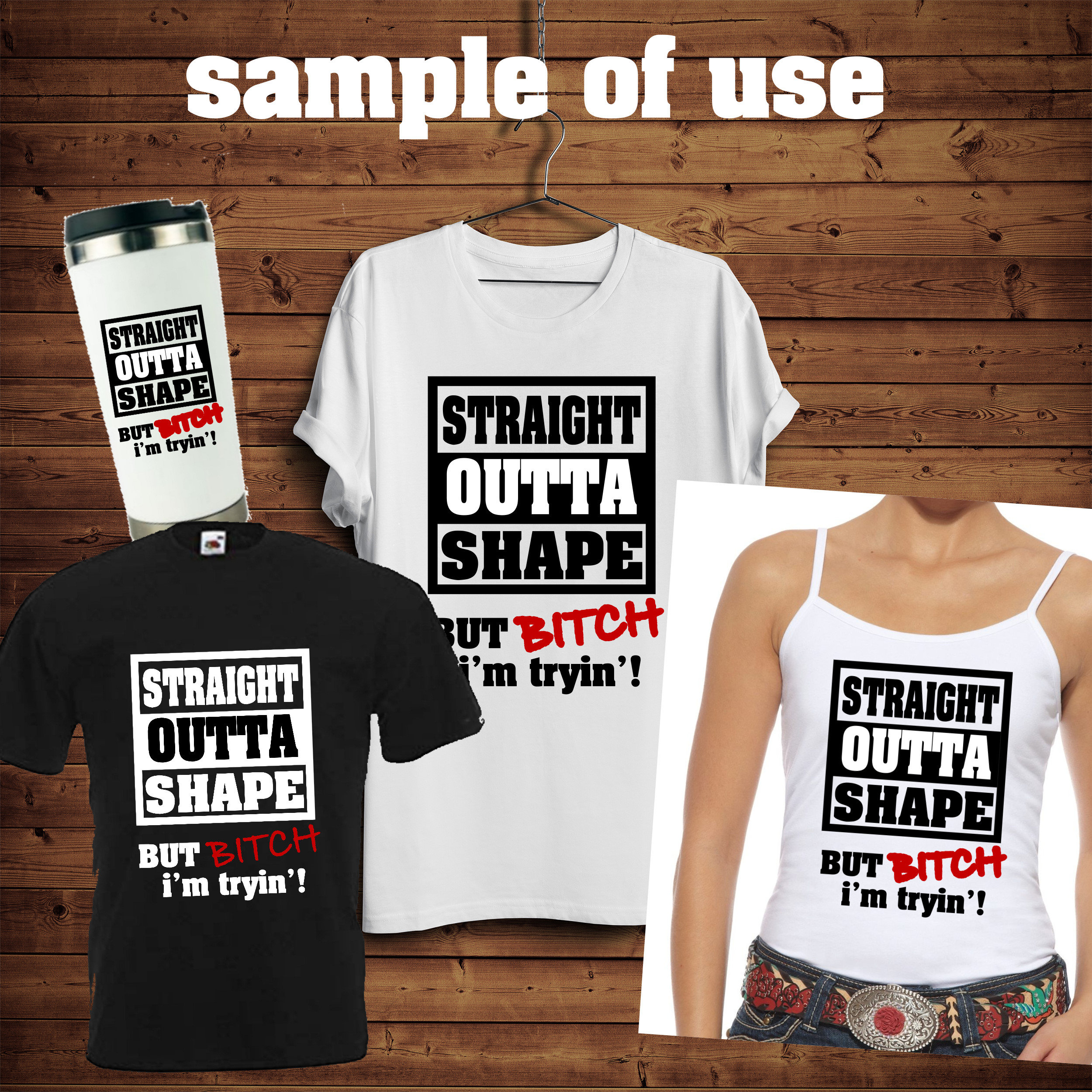 Download Straight Outta Shape svg or png cutting file for Cricut or ...