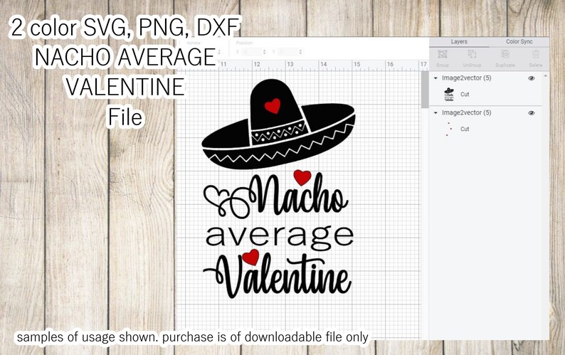 Download Nacho Average Valentine SVG png & dxf cutting file Funny ...