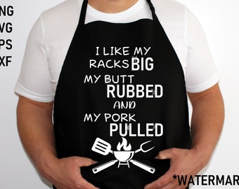 Funny BBQ Apron SVG for Dad - Fathers Day SVG Versatile large file - 1 color - svg, dxf, eps, png