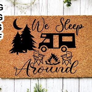 Funny We Sleep Around Camping SVG, eps, dxf, png Camping Bucket SVG