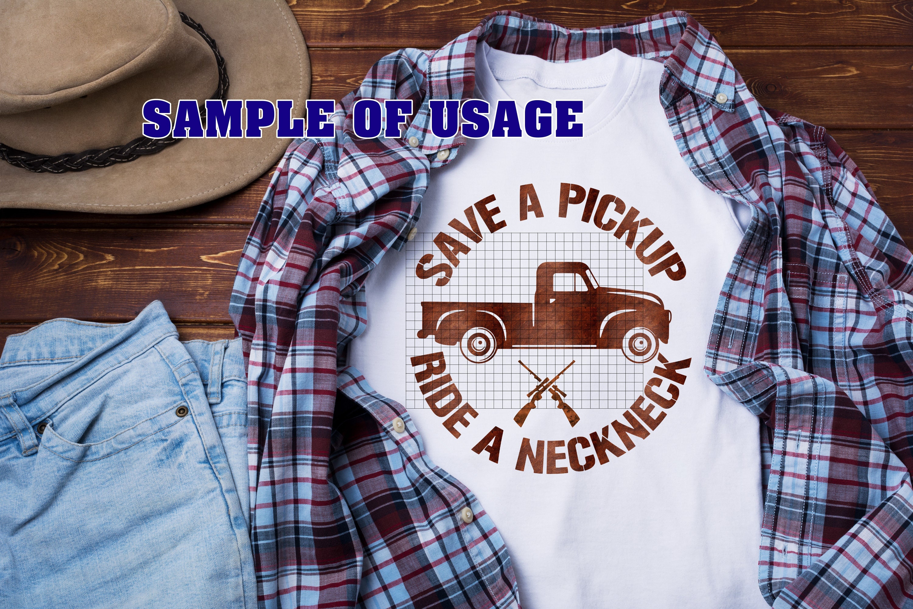 Save a Pickup Ride a Redneck Svg Funny Redneck SVG Hunting - Etsy