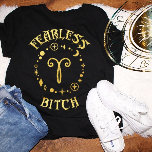 Aries svg - Aries Fearless Bitch svg - Astrology svg - Aries Astrological sign svg - Fearless Bitch svg