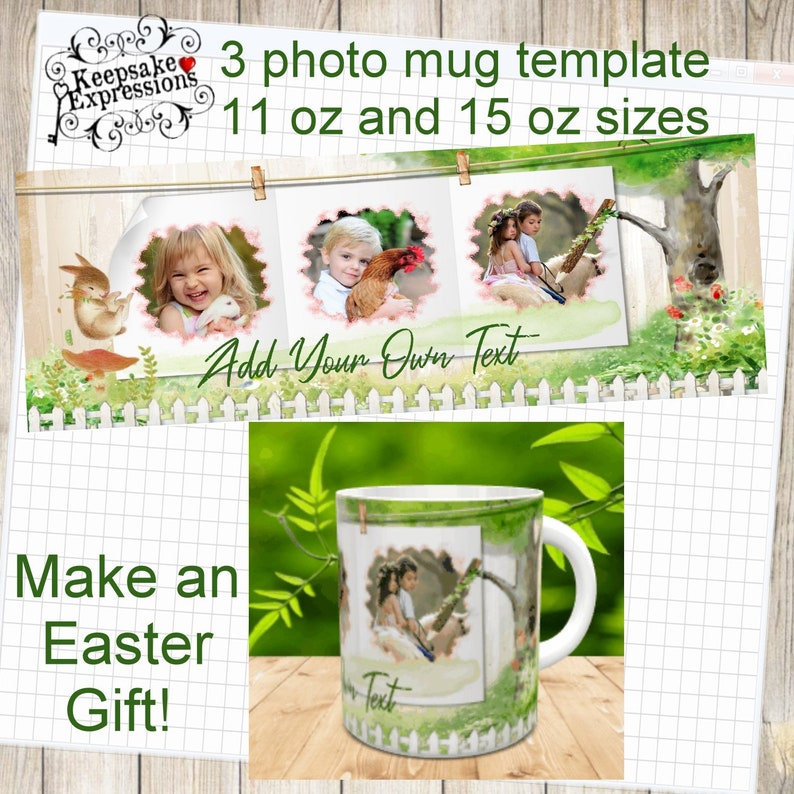 Download Easter Sublimation Mug Template 3 photos by Keepsake | Etsy