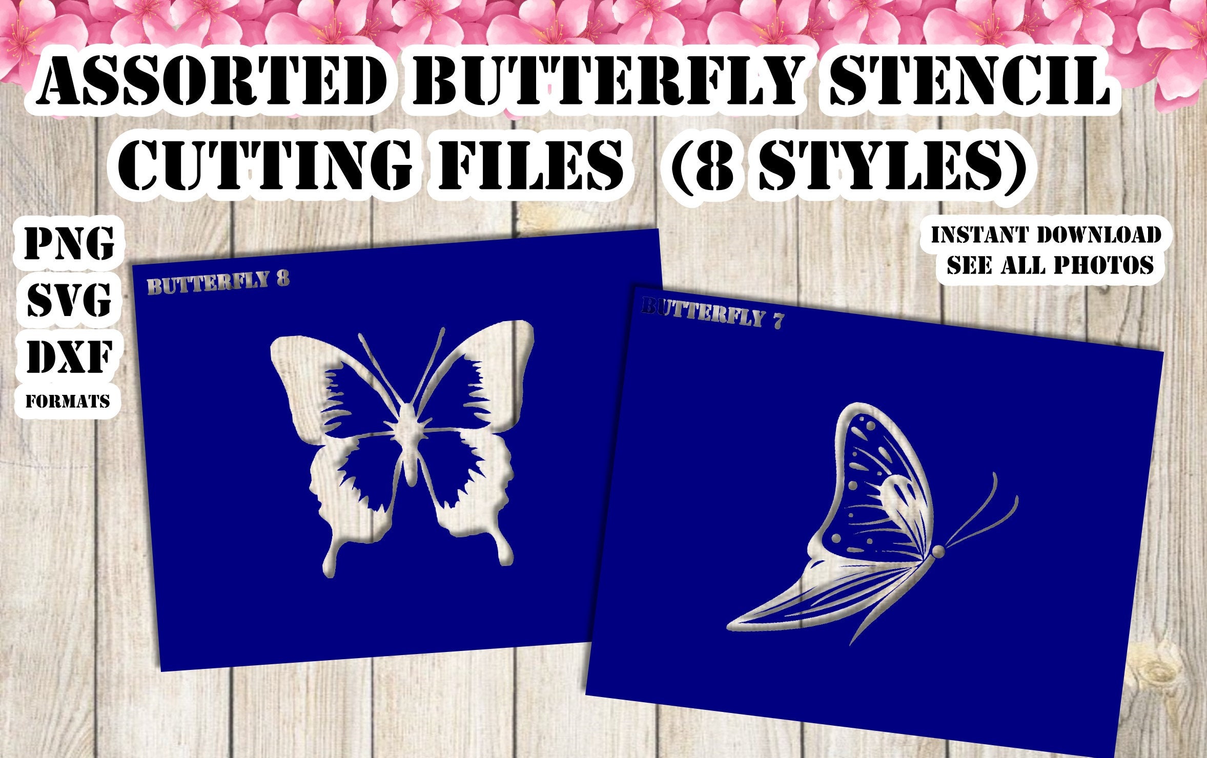 DIY Butterfly Stencil SVG Cricut Butterfly Stencil DIY Etsy