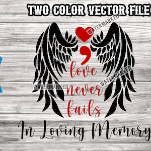 Semi Colon In Memory of svg cutting file - In Memory of mental health svg - Mental Health semi colon in memory of