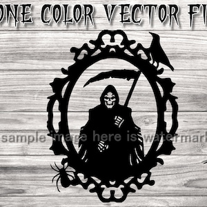 Magere Hein svg snijbestand - Magere Hein clipart - Griezelige Magere Hein png bestand - 5 bestandsformaten incl.