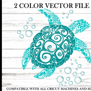 Meeresschildkröte svg - Color Sea Turtle svg - Easy Sea Turtle SVG - Süße Meeresschildkröte Mandala svg - Blaue Meeresschildkröte svg 1 svg 1 png