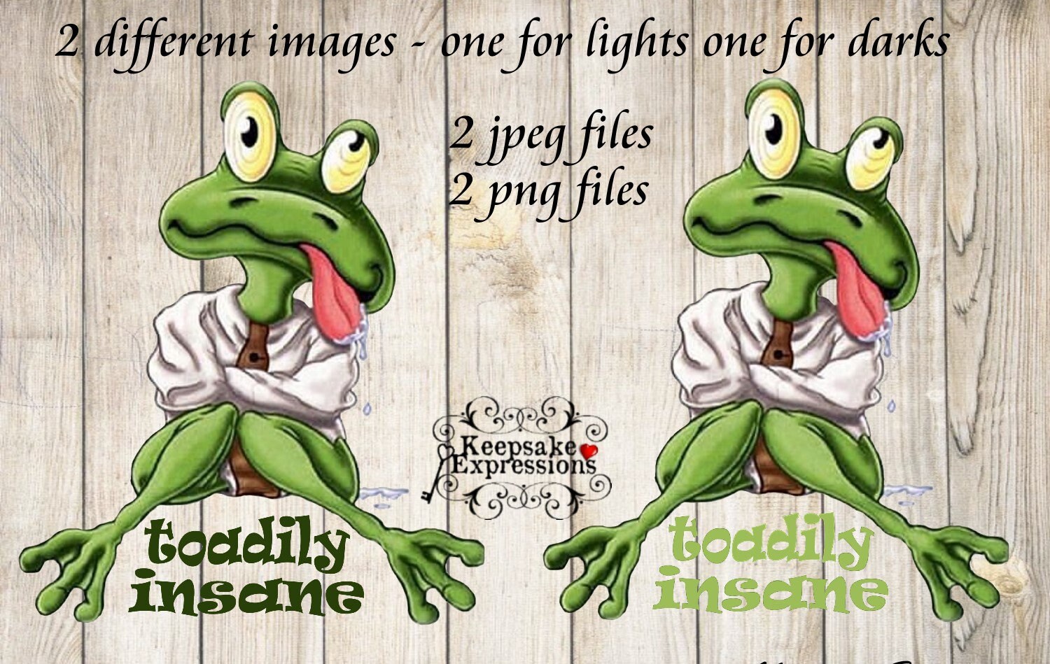 Cute Toadily Insane Frog Digital Image in .png or Jpeg for Etsy