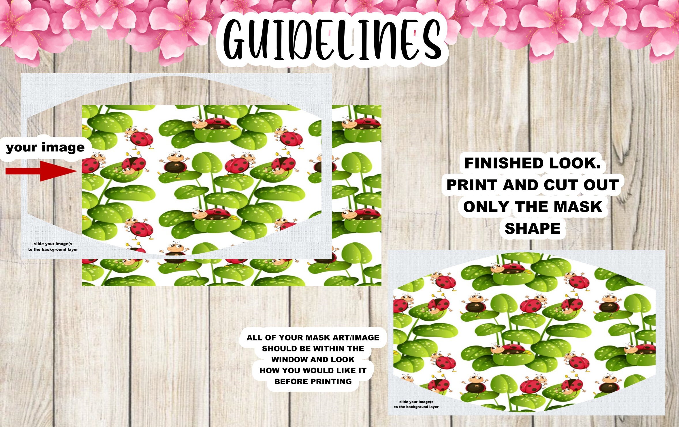 Blank Face Mask Templates in 3 Different Shapes for All Types Etsy Canada