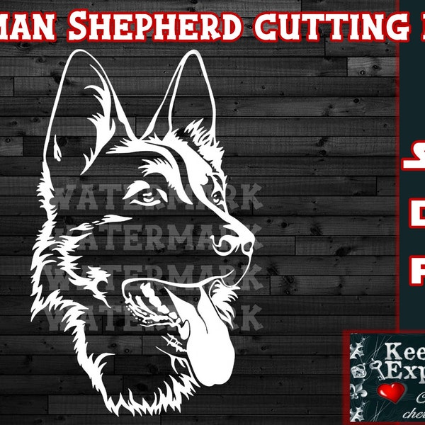 German Shepherd SVG cutting file, Dog svg Cricut Shepherd File, German Shepherd Silhouette by Keepsake Expressions