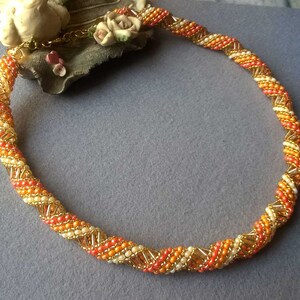 Ombre Seed Bead Choker Necklace For Women