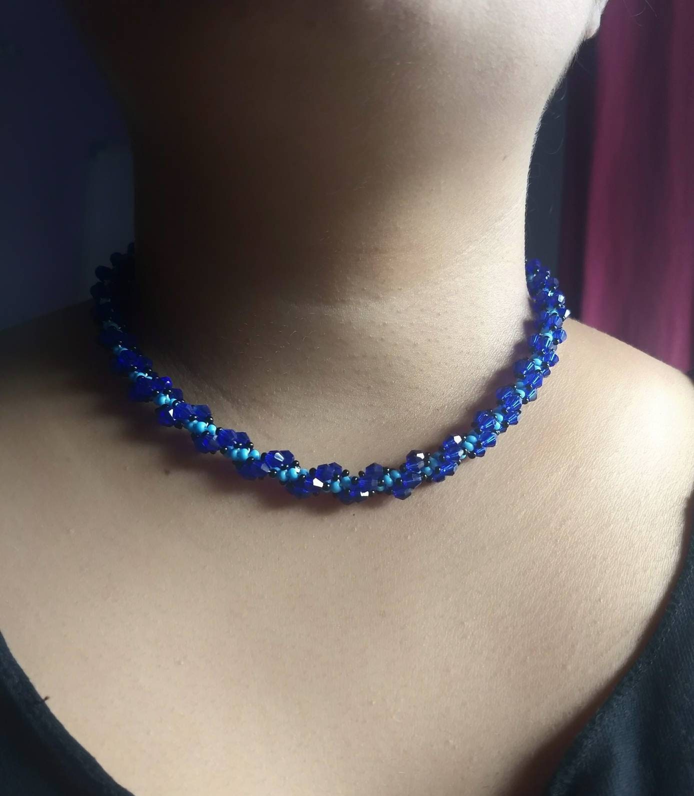 Seed Bead Rope Woven Necklace For Women Etsy