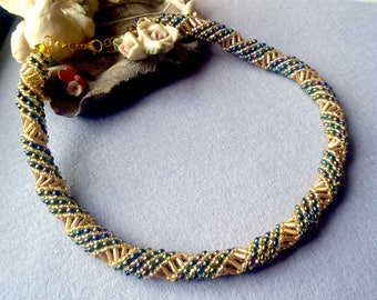 Colorful Choker Seed Bead Necklace for Women