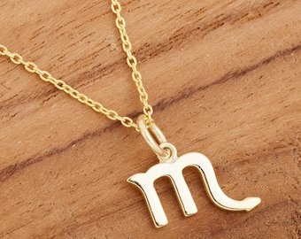 Scorpio 925 Silver Necklace, Scorpio Zodiac Sign Pendant, Scorpio Horoscope Necklace, Astrology Scorpio Birthday Gift, Zodiac Gift for her