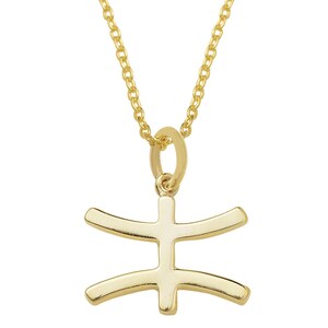 Dainty Silver Pisces Zodiac Necklace, Handmade and Personalized Statement Necklace, Gift For Her, Silver Zodiac Symbol Chain Necklace.