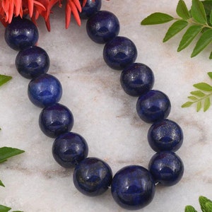 Lapis Lazuli Beaded Necklace, Lapis Beaded Choker, Dainty Lapis Choker with 925 Silver, Lapis Layering Necklace, Blue Gemstone Necklace Gift