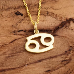 Cancer Necklace, Cancer Zodiac Sign Necklace, Zodiac Necklace, Zodiac Jewelry, Cancer Birthday Gift, Cancer Pendant Necklace, Cancer Jewelry