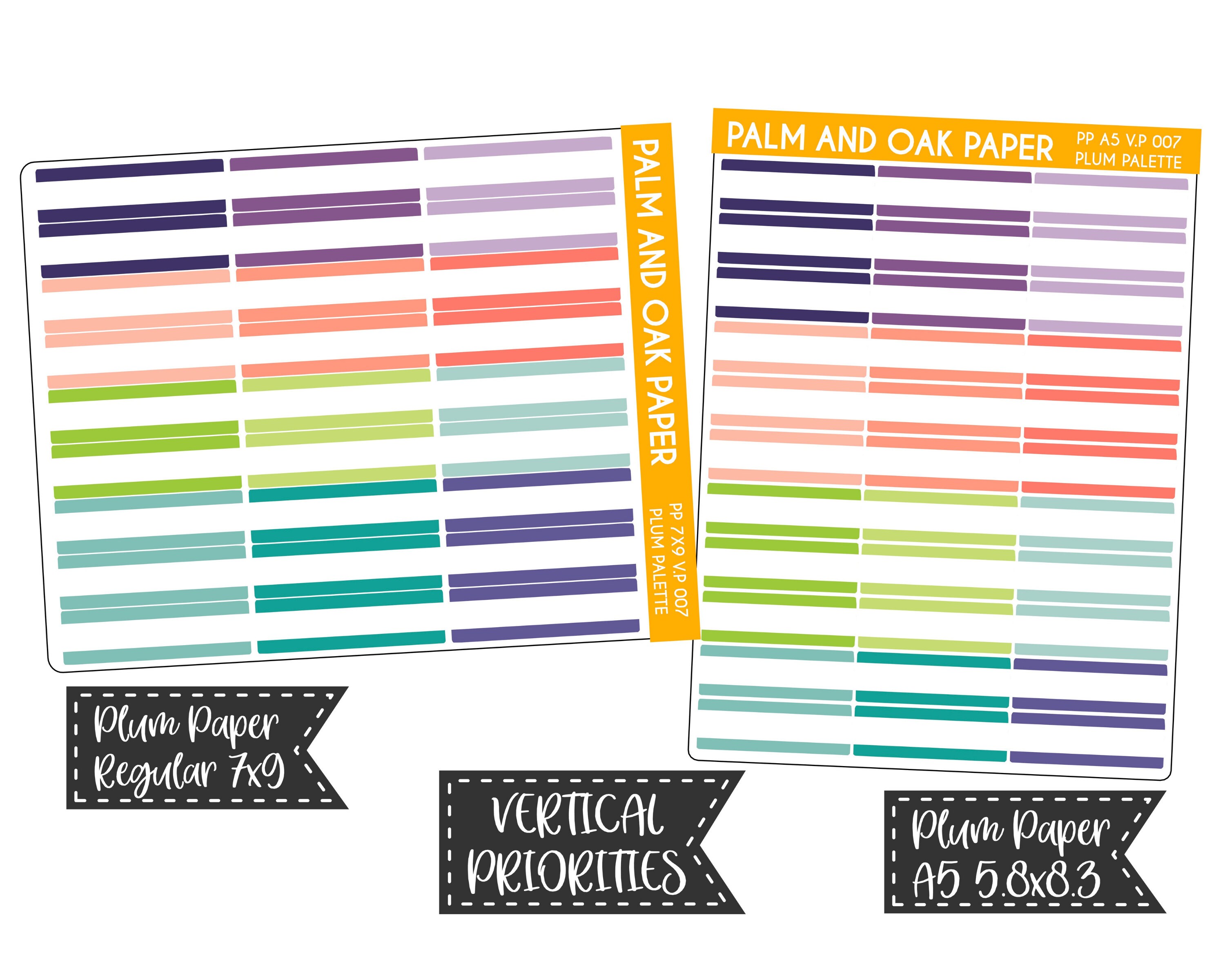 Two-tone Stickers Functional Stickers Stickers for Weekly - Etsy