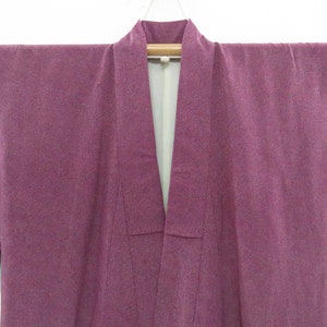 Vintage Japanese kimono purple color pokal dot pattern kimono robe nightwear 26NOVEMBER01-03