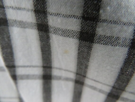 Vintage Japanese cotton yukata white black color … - image 9