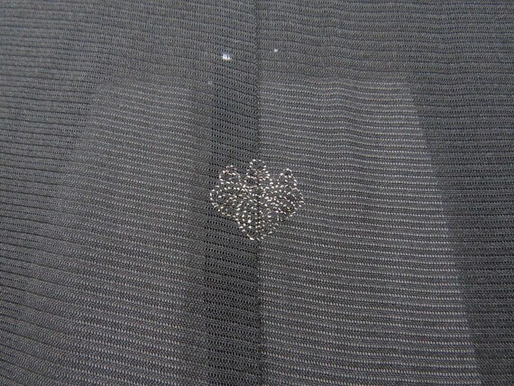 Vintage Japanese Jacket haori black color plain p… - image 5