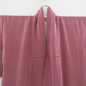 Vintage Japanese kimono magenta color abstract pattern kimono robe nightwear 21SEPTEMBER00-10