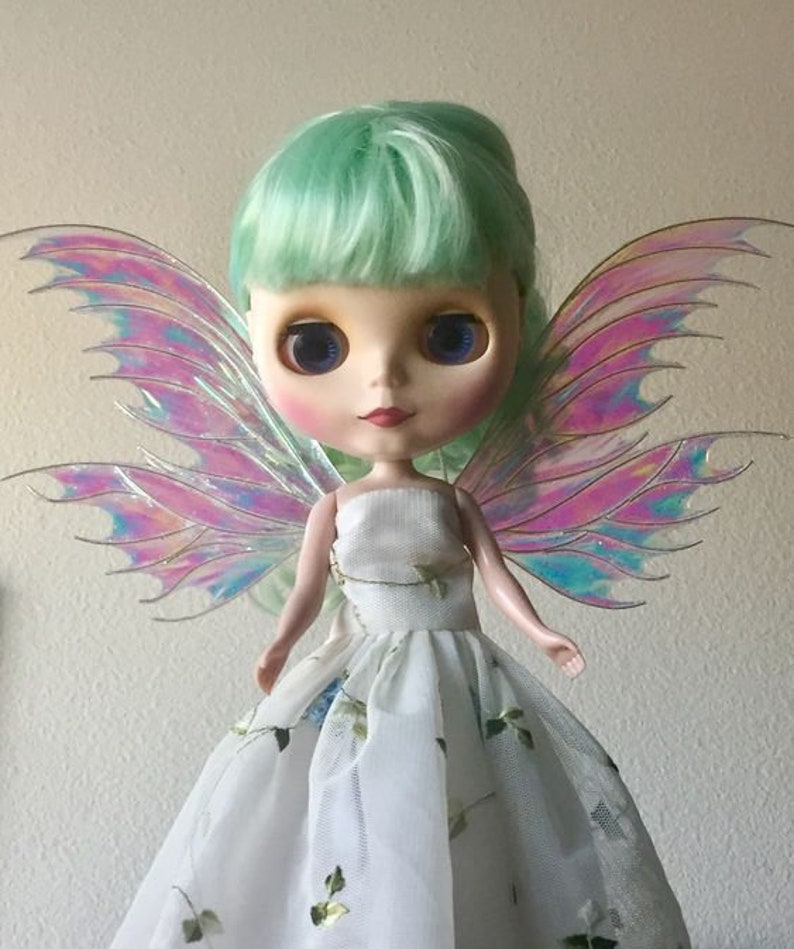 Fairy Wings for Dolls Blythe Dolls BJD Iridescent Fairy Etsy
