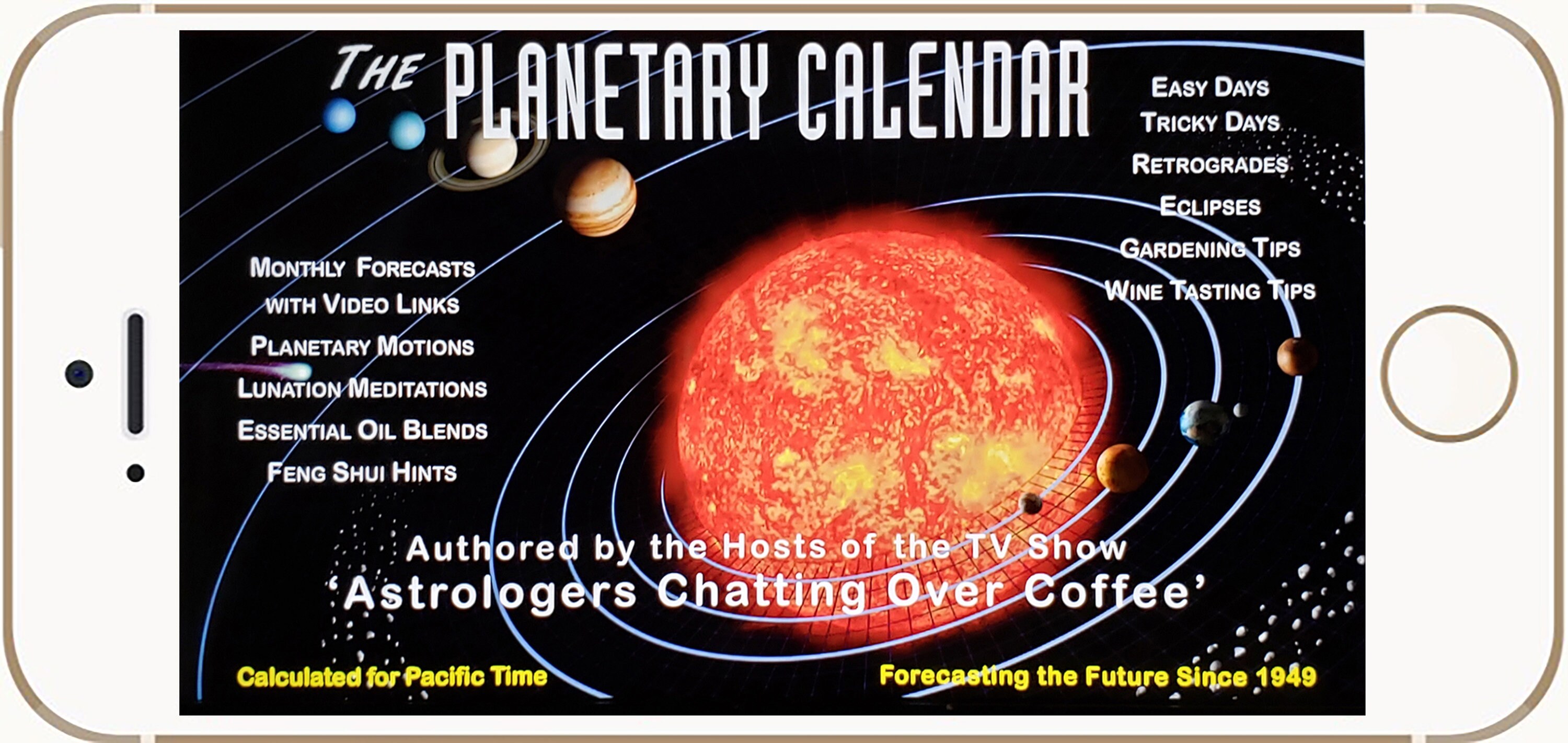 2020 Mobile Ver Planetary Calendar Astrology For Mobile Etsy