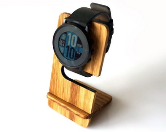 Custom Watch Stand, Personalized Wood Watch Holder, Wooden Watch Display, Personalized Gift for Him, Minimal Watch Stand, Table Organizer